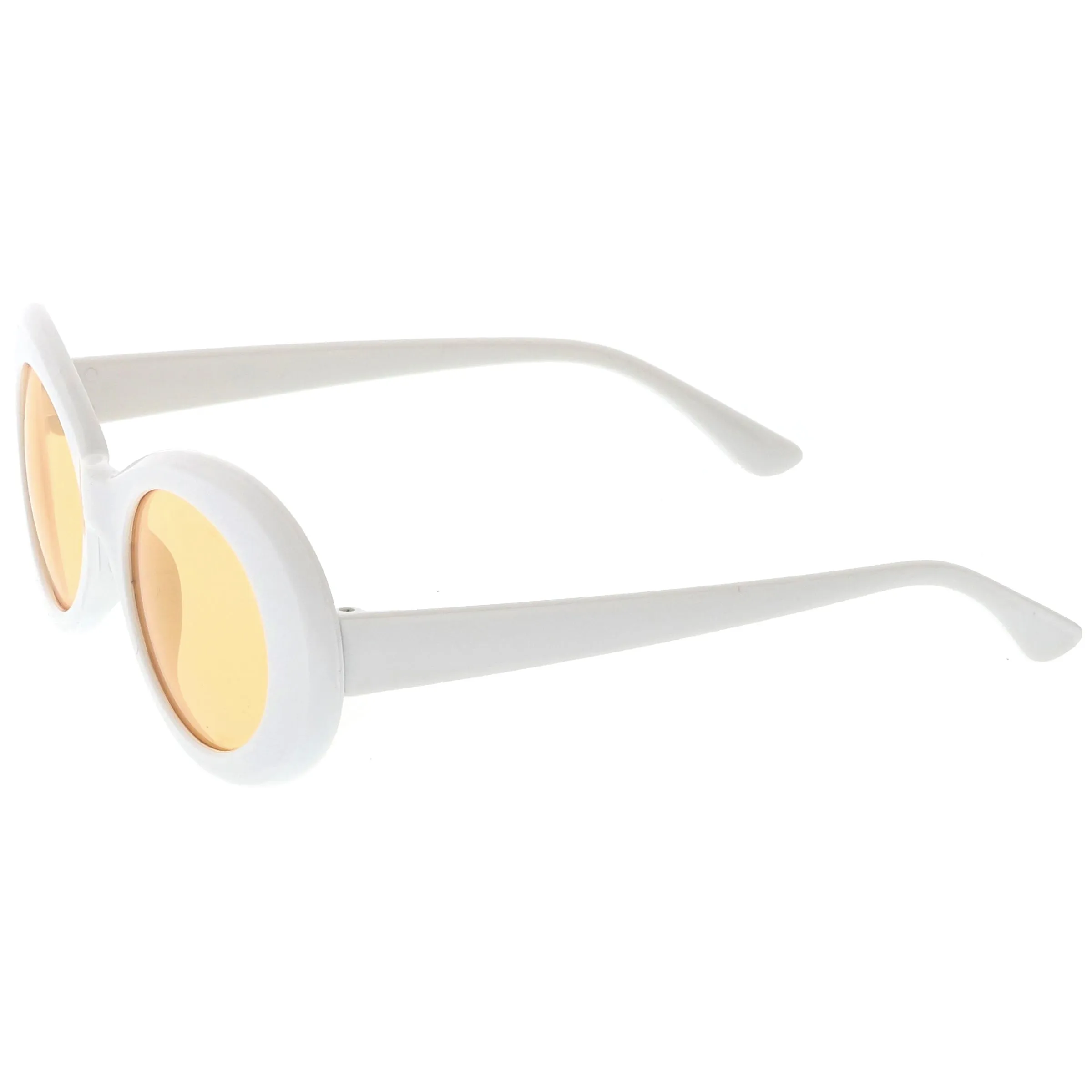 Retro 90's Fashion Clout Oval Round Color Tone Lens Sunglasses C441