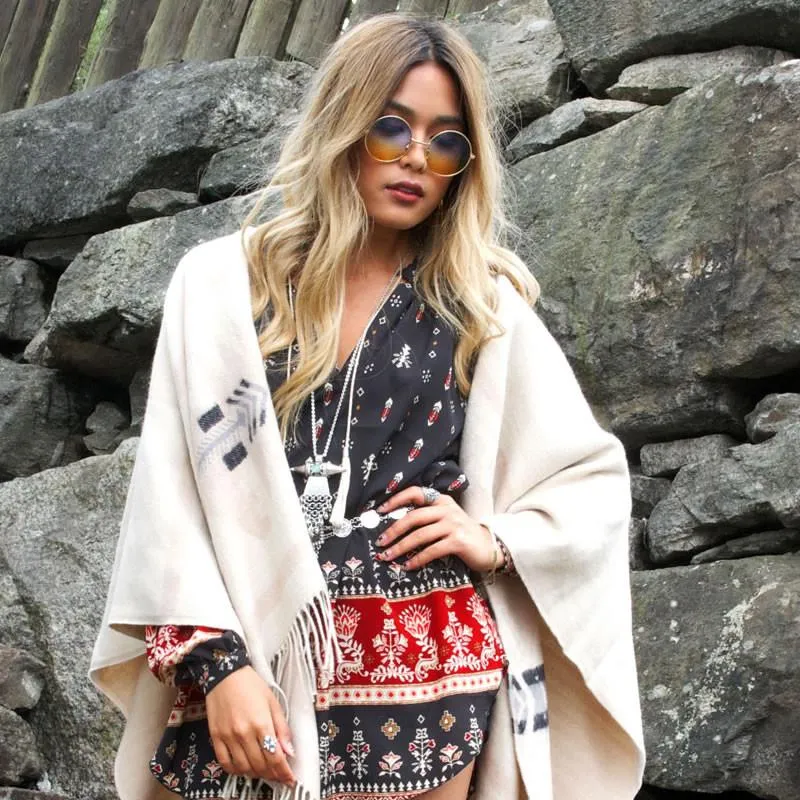 Retro Hippie Round Multi Color Rainbow Lens Sunglasses