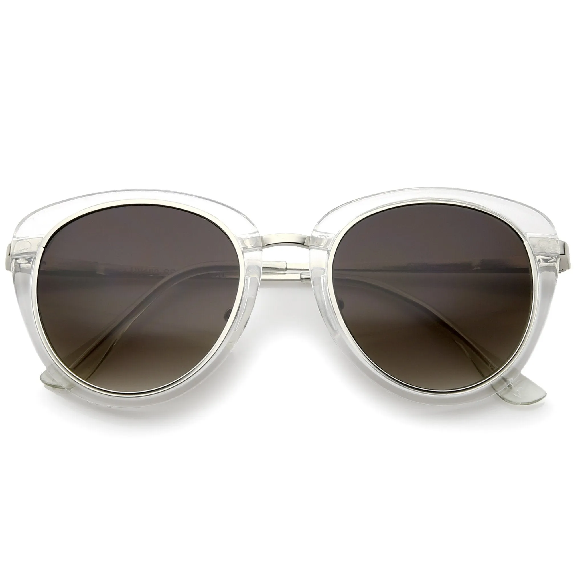 Retro Metal Outline Trim Lens Cat Eye Sunglasses A354