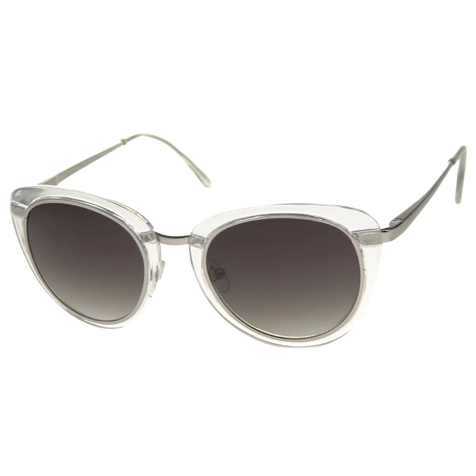 Retro Metal Outline Trim Lens Cat Eye Sunglasses A354