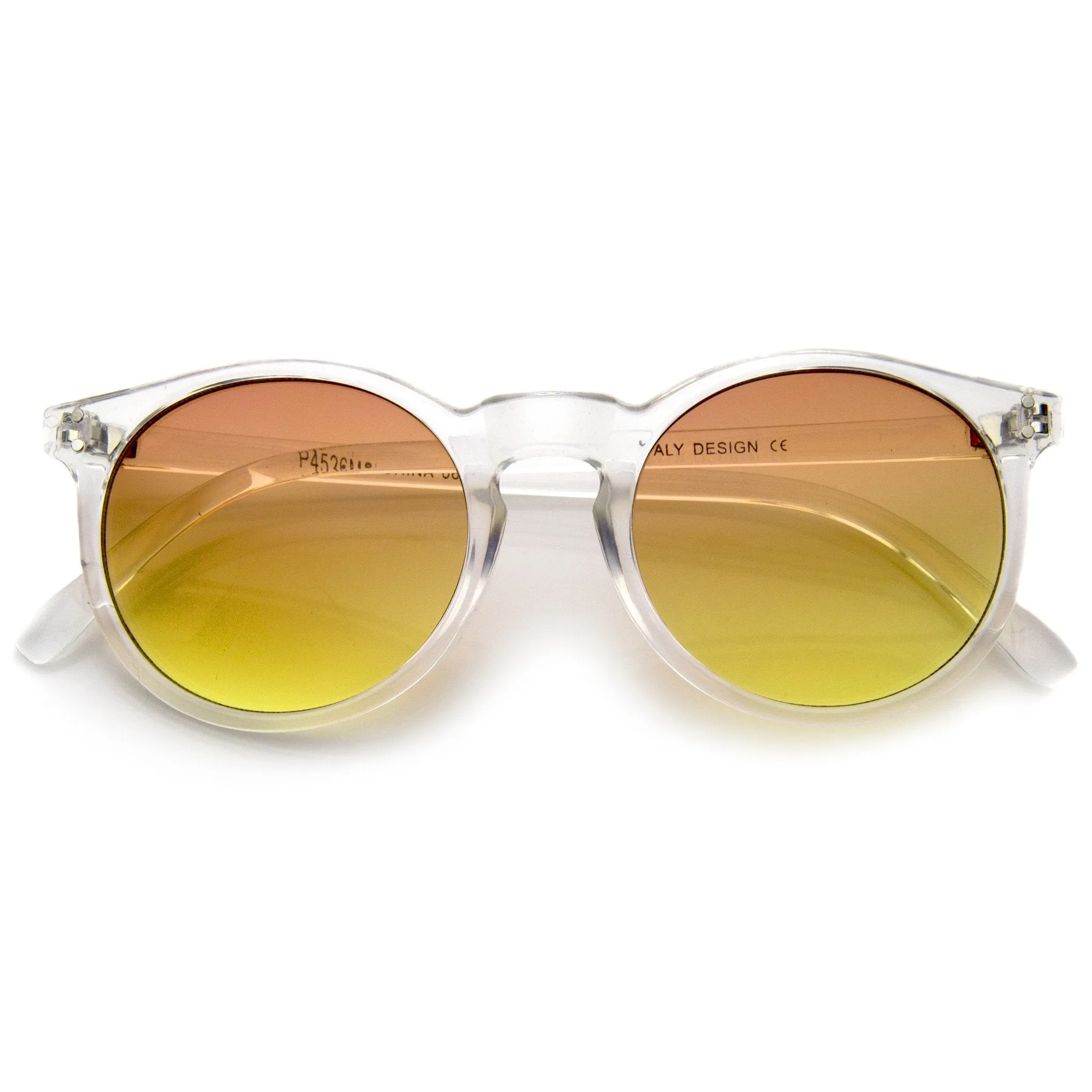 Retro Modern Crystal Frame Burned Lens Sunglasses A297