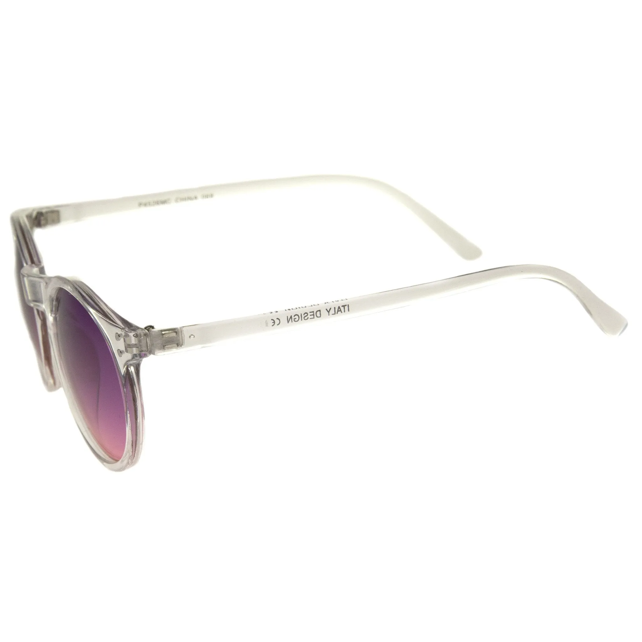 Retro Modern Crystal Frame Burned Lens Sunglasses A297