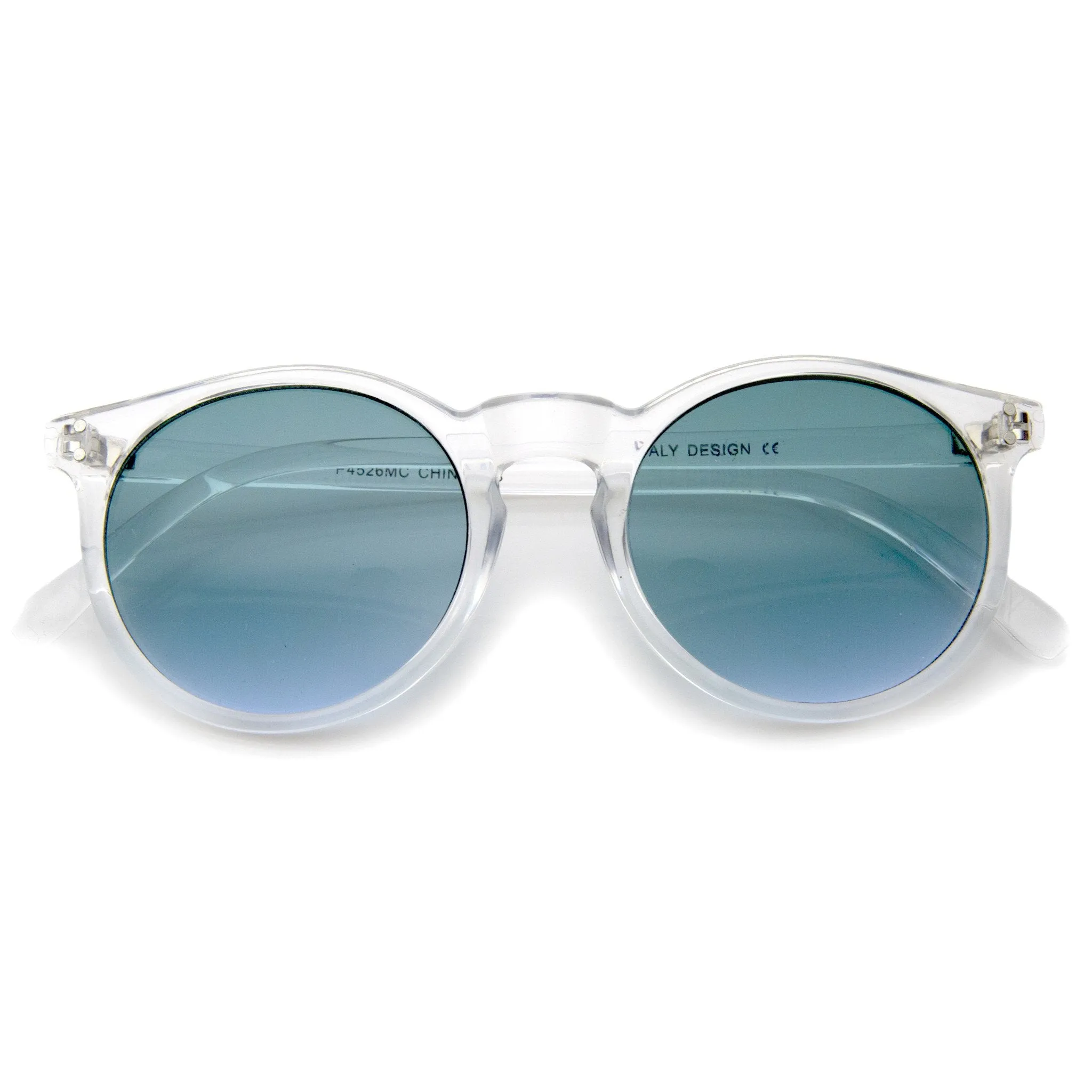 Retro Modern Crystal Frame Burned Lens Sunglasses A297