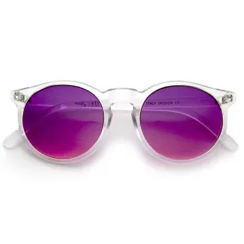 Retro Modern Crystal Frame Burned Lens Sunglasses A297