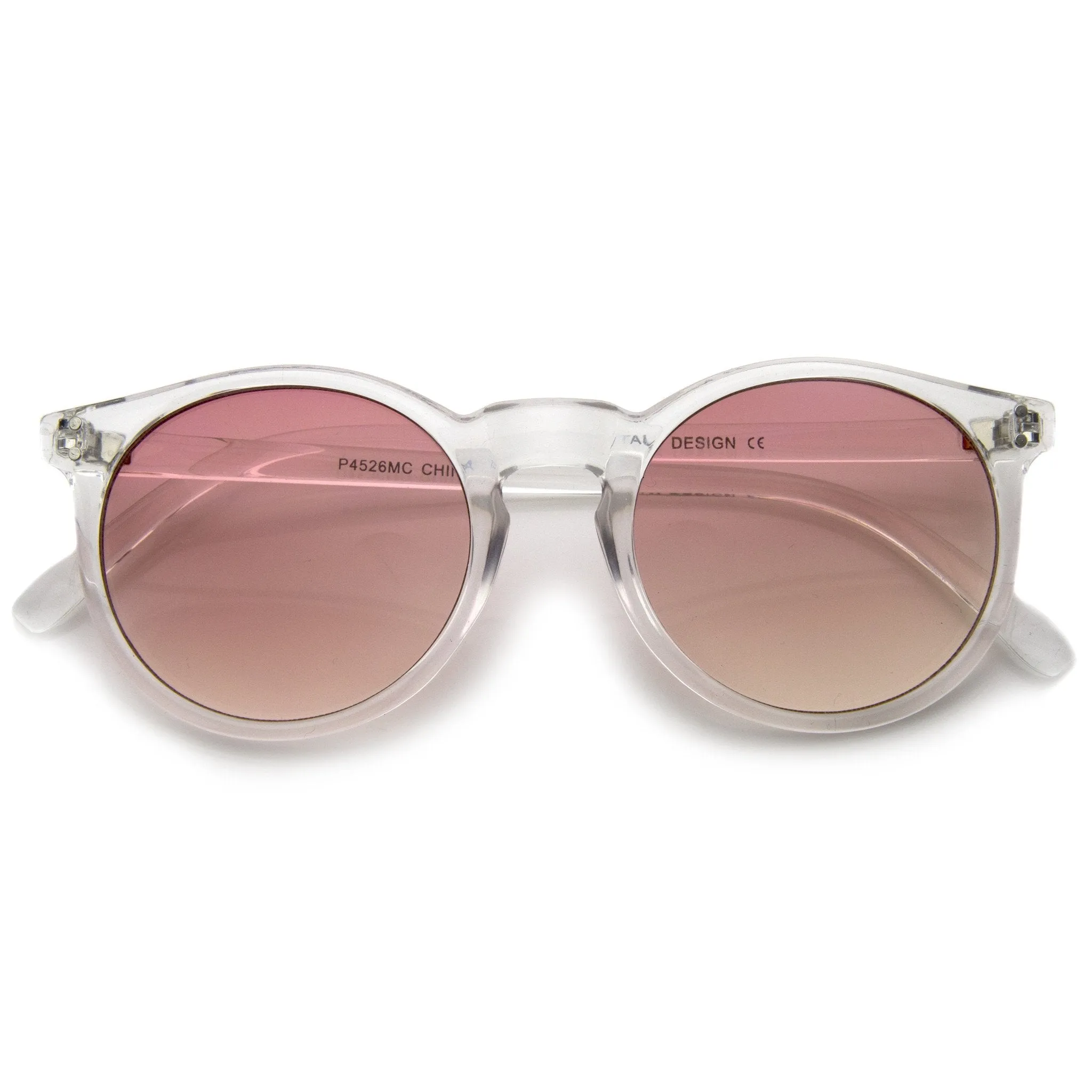 Retro Modern Crystal Frame Burned Lens Sunglasses A297
