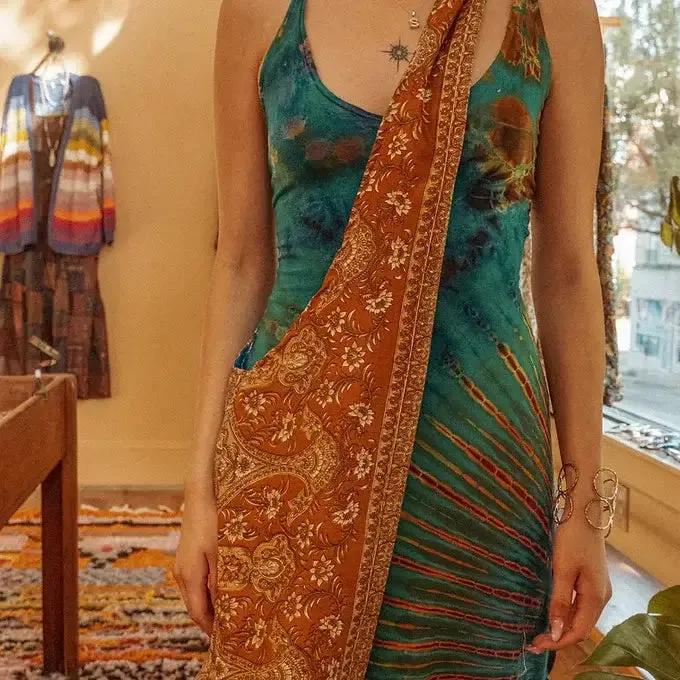 Reversible Silk Crossbody Bag