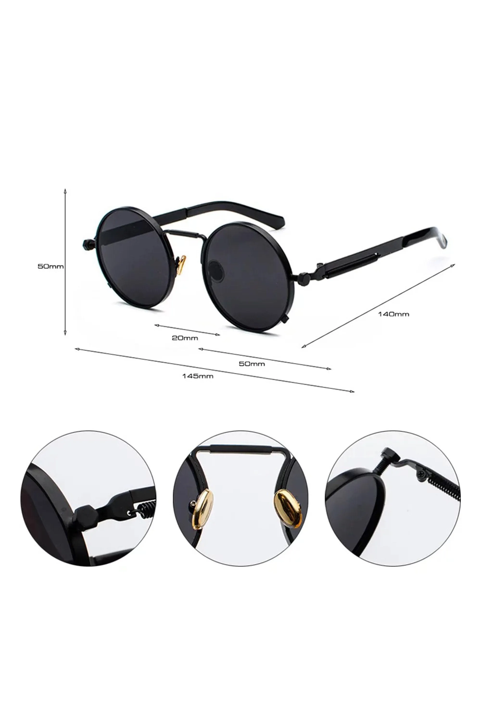 Round Steampunk Sunglasses