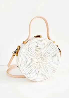 Solero Straw & Leather Crossbody