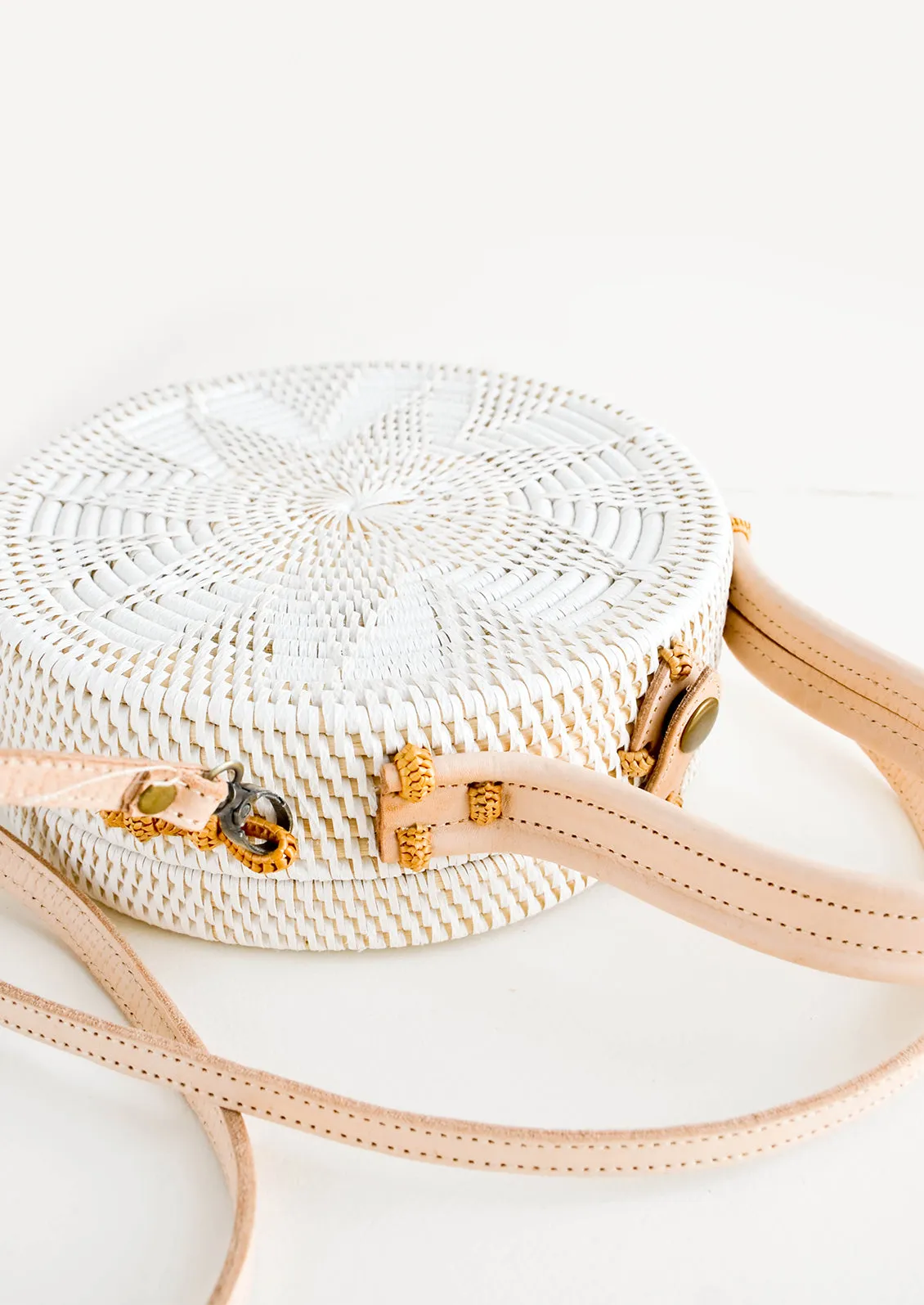 Solero Straw & Leather Crossbody