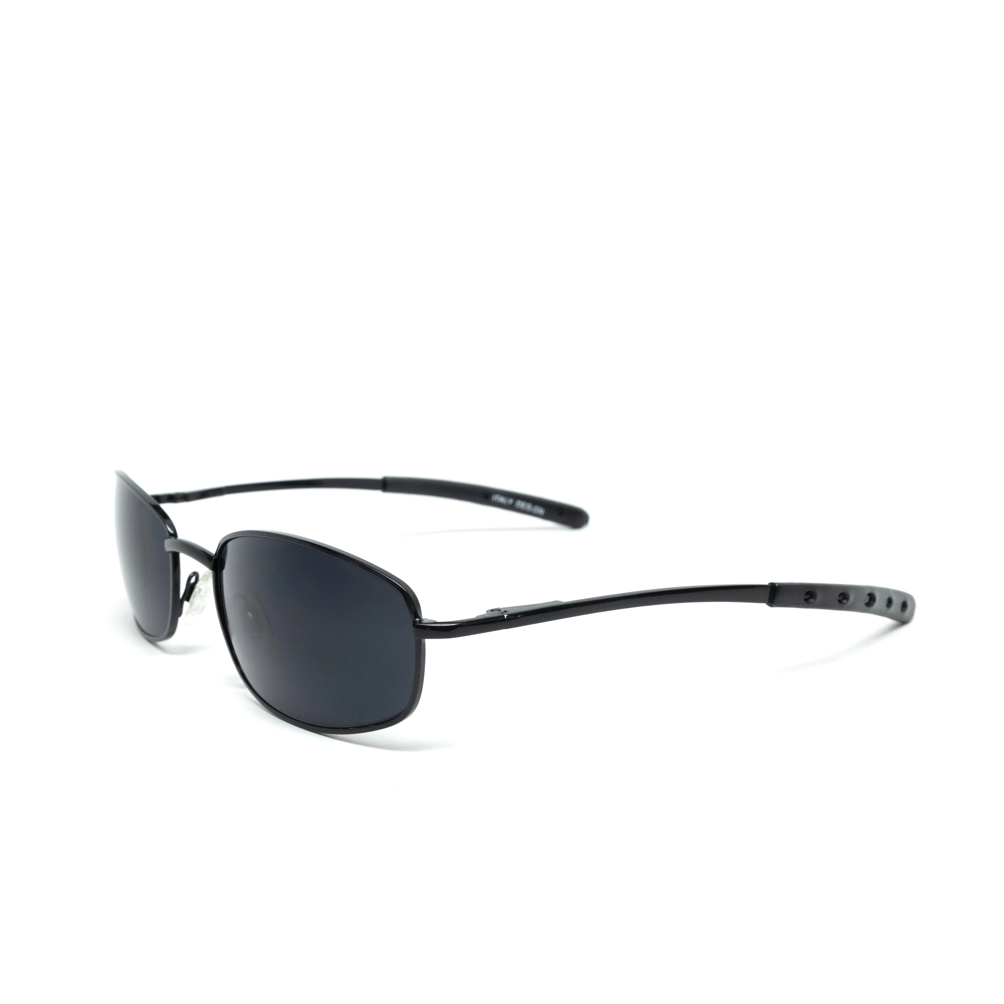 //Style 965// Vintage Standard 1997 Wire Oval Frame Sunglasses - Black