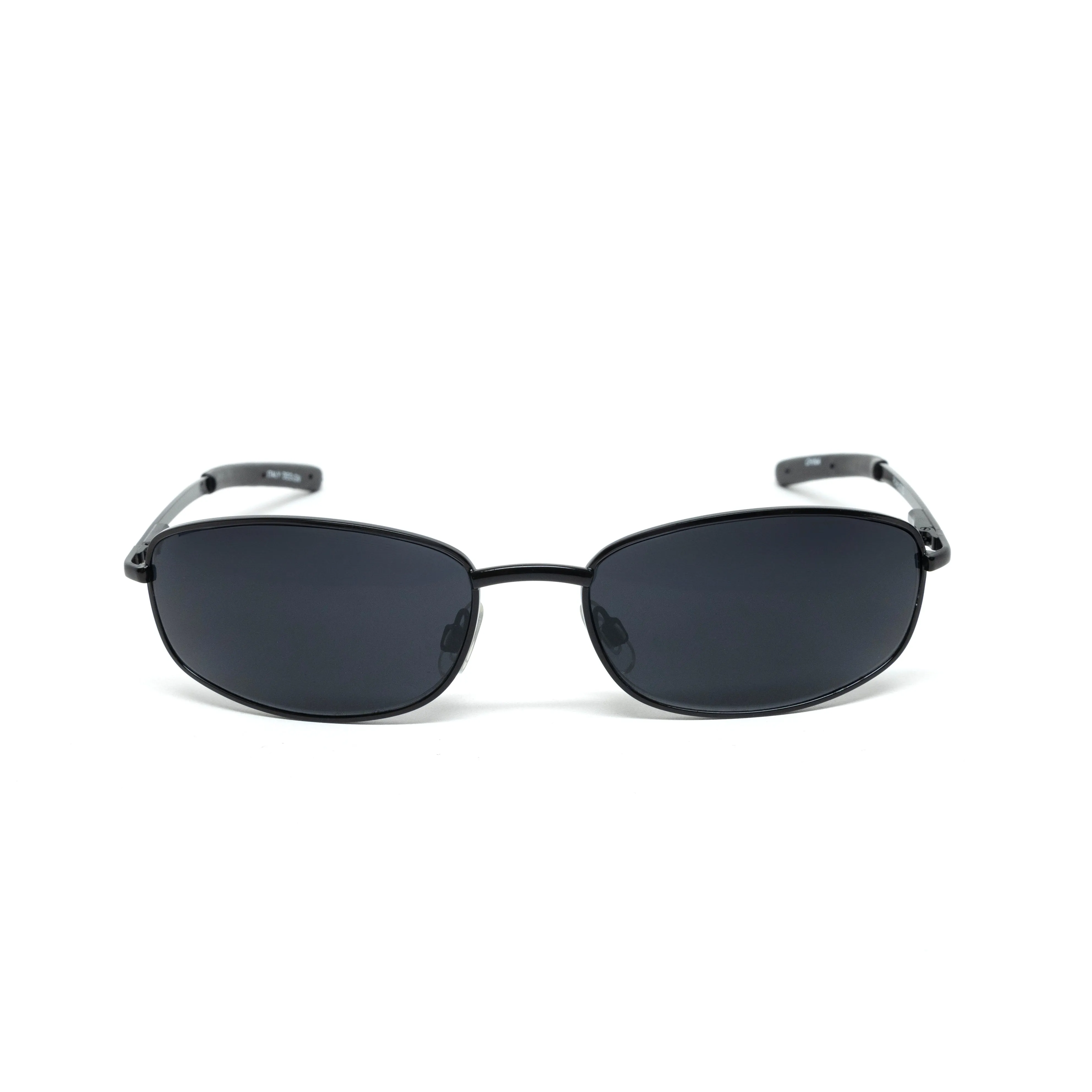 //Style 965// Vintage Standard 1997 Wire Oval Frame Sunglasses - Black