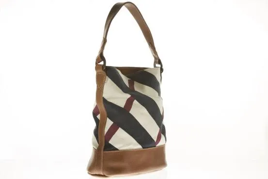 Swahili by SOSH - Women Bucket Bag, Linen & Leather, 4 Colors available