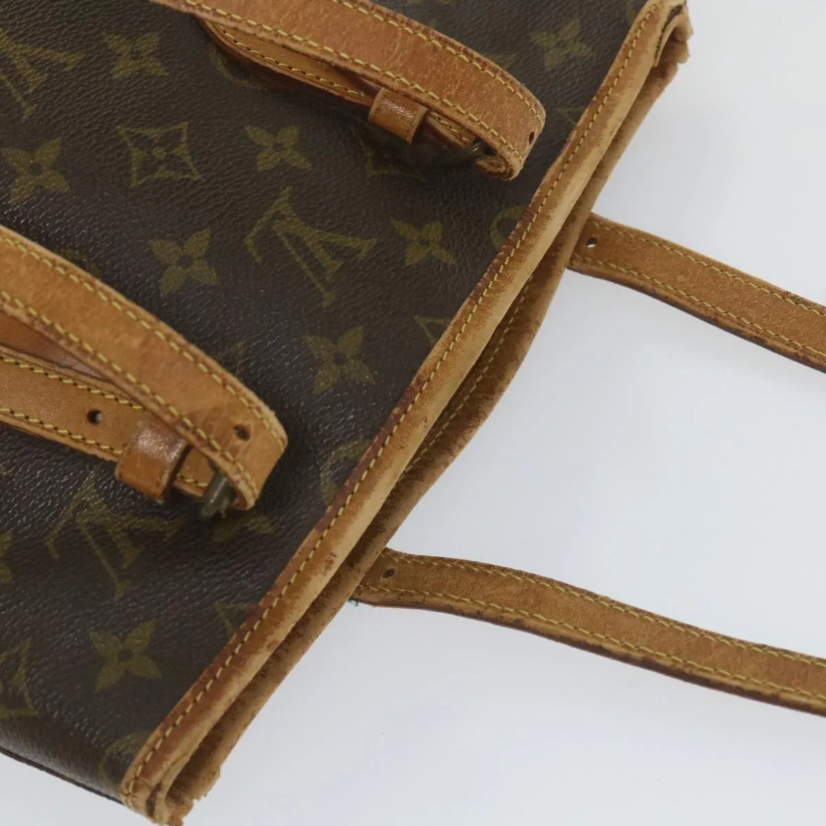 Trendy Inspired Louis Vuitton Monogram Bucket Pm Shoulder Bag M42238 Lv Auth Bs9633