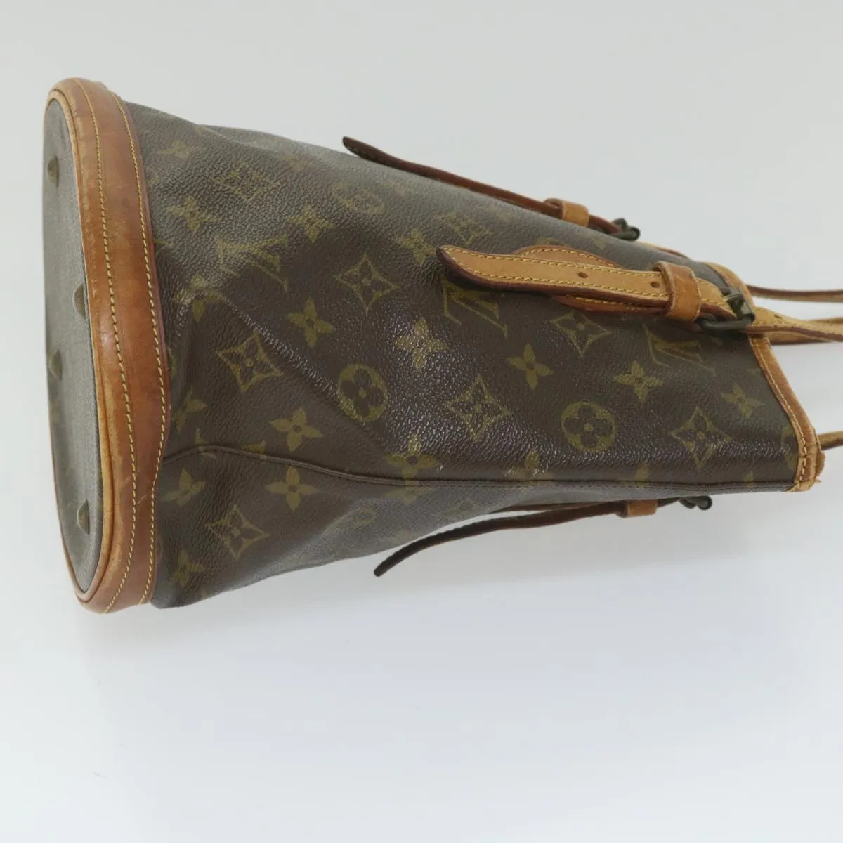 Trendy Inspired Louis Vuitton Monogram Bucket Pm Shoulder Bag M42238 Lv Auth Bs9633