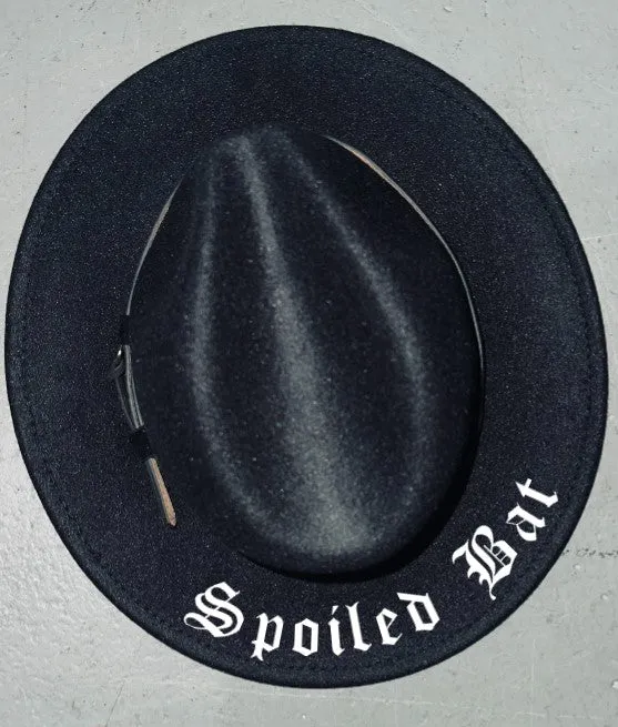 Vegan Wide Brim Felt Hat - Spoiled Bat