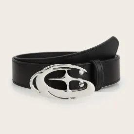 Vintage Punk Moon & Star Buckle Belt – Gothic Y2K PU Leather Waistband for Men & Women