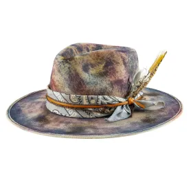 Vortex - Vintage Handcrafted Distressed Fedora Hat