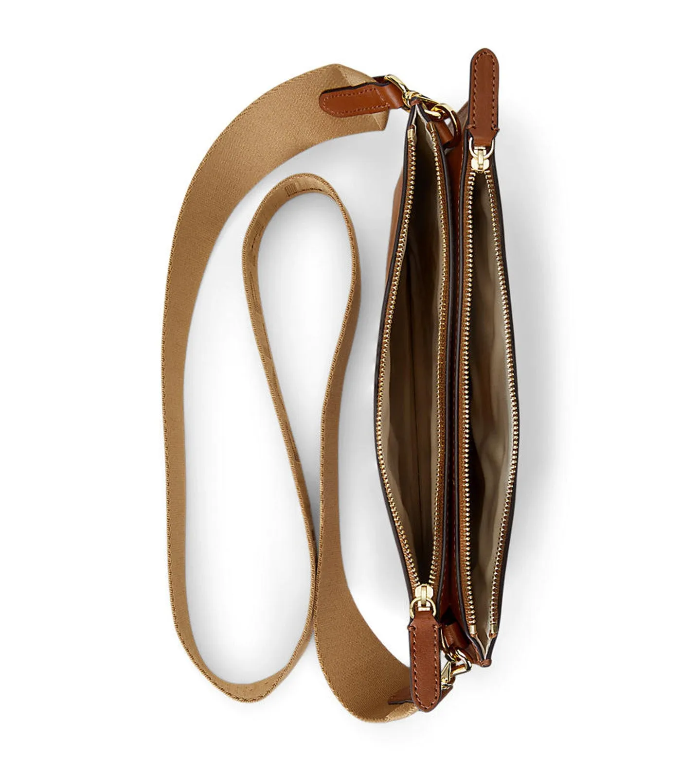 Women's Leather Medium Landyn Crossbody Bag Lauren Tan
