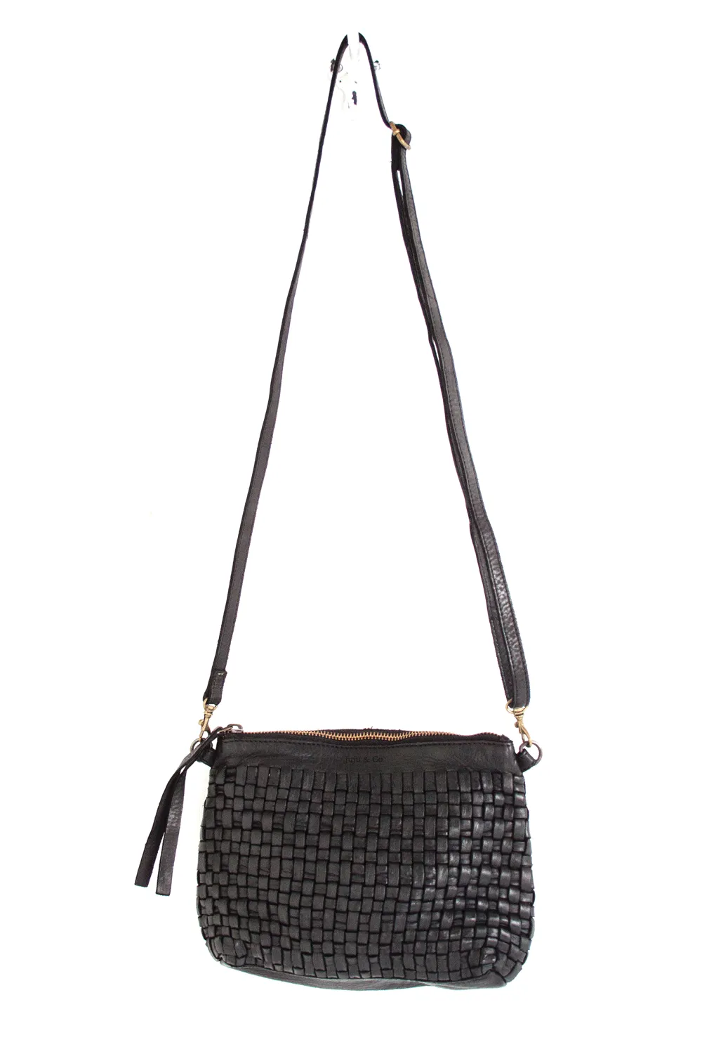 Woven Pouch Bag - Black