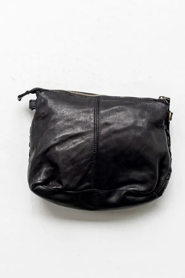 Woven Pouch Bag - Black