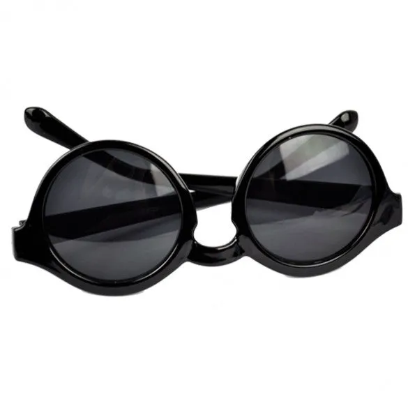 xakxx New Super Trendy Retro Round Frame Sunglasses Eyewear UV 400 Unisex Plate Frames