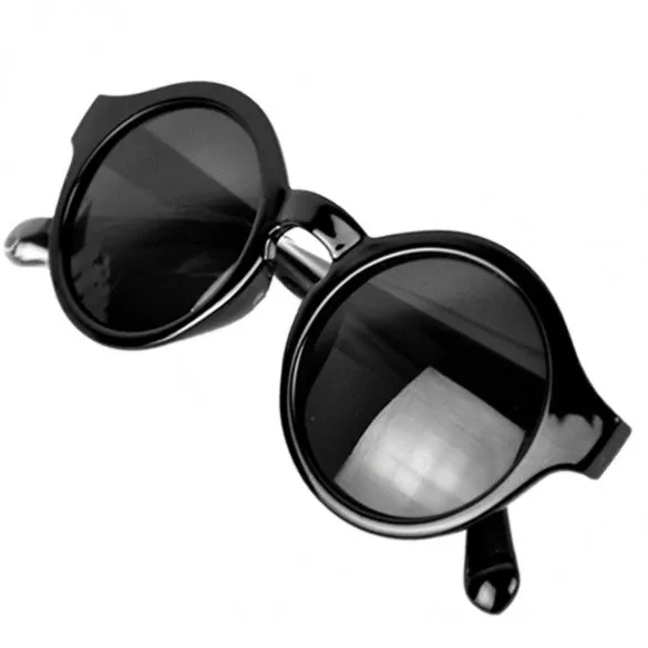 xakxx New Super Trendy Retro Round Frame Sunglasses Eyewear UV 400 Unisex Plate Frames